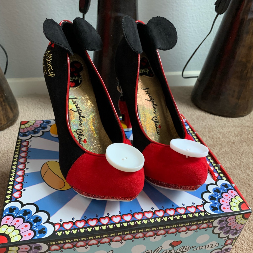 Irregular Choices Disney Mickey Mouse Heels Size 40